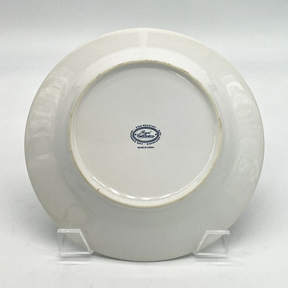 Royal Cuthbertson Florabunda Floral Salad Plates 4-Piece 8'' Discontinued